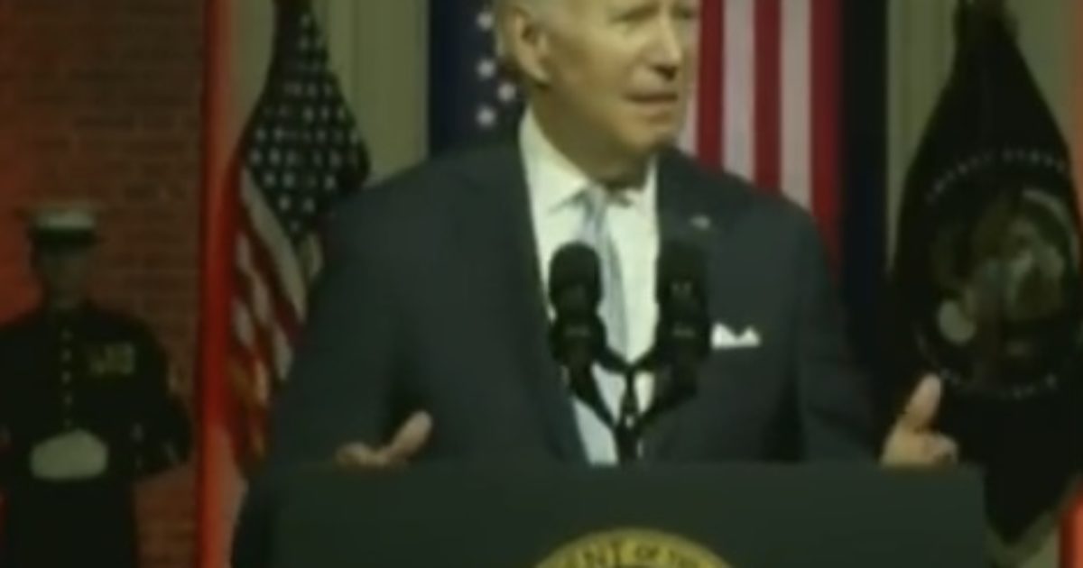 Patriot with Bullhorn Screams “F*ck Joe Biden!” During Biden's Sickening Speech (WATCH)